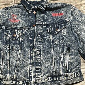 Vintage 1988 Young Guns Vestron Video Movie Promo Denim Jean Jacket L Acid Wash